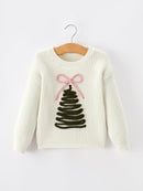 Winter Christmas Girls Pullover Sweater
