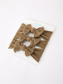 Baby Girl Bow Headband Same Color 3 Piece Set
