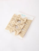 Baby Girl Bow Headband Same Color 3 Piece Set