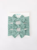 Baby Girl Bow Headband Same Color 3 Piece Set