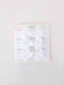 Baby Girl Bow Headband Same Color 3 Piece Set