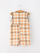 Halloween Plaid Boys JonJon Romper