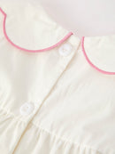 Pink Cross Bishop Christening Girls Dress