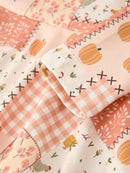 Thanksgiving Halloween Patchwork Girls Dress