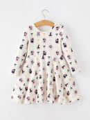 Halloween Vintage Cameo Print Girls Twirl Dress