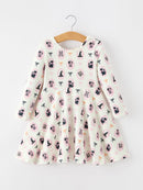 Halloween Vintage Cameo Print Girls Twirl Dress