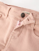 Girls Solid Cargo Leggings Side Bow Pocket Wide Leg Pants