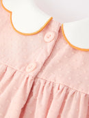 Halloween Pumpkin Embroidered Girls Bloomer Set