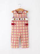 Boy Thanksgiving Pumpkin Turkey Maple Leaf Plaid Jonjon