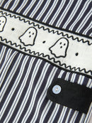 Halloween Ghost Smocked Boys Jon Jon Embroidered Romper
