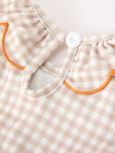 Thanksgiving Smocked Girls Dress Bloomer Set Turkey Embroidery