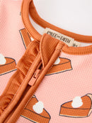 Girls Thanksgiving Pumpkin Pie Baby Girls Sleeper