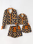 Halloween Candy Corn Mommy and Me Pajama Set Matching Lounge Set
