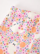 Halloween Ghost Girls Bell Bottom Pant Set Ruffle