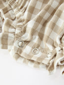 Mommy & Me Fall Plaid Dresses & Baby Bubble
