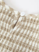 Mommy & Me Fall Plaid Dresses & Baby Bubble