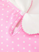 Christmas Girls Santa Bow Peter Pan Collar Dress