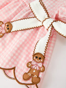 Christmas Girls Gingerbread Peter Pan Collar Bloomer Set