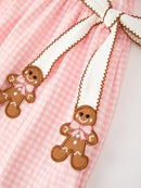 Christmas Girls Gingerbread Peter Pan Collar Dress