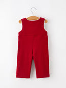 Baby Boys Christmas Reindeer Smocked Red Jonjon
