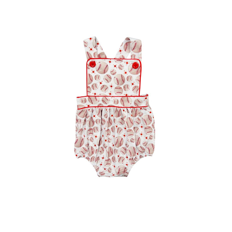 Funfetti Kids Baseball Print Sunsuit