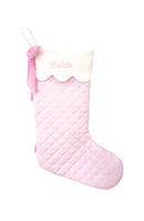 Seersucker Christmas Stocking (Pink)
