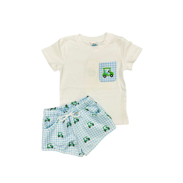 Funfetti Kids Golf Cart Short Set