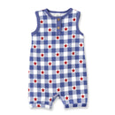 Americana Bamboo Short Baby Romper - 4th of July