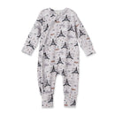 Airplane Zipper Romper -  Bamboo Baby Footie Outfit