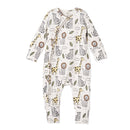 Safari Snuggles Zipper Romper - Bamboo Baby Outfit