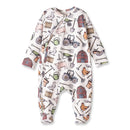 Farmer's Market Baby Zipper Romper – Soft Bamboo One-Piece
