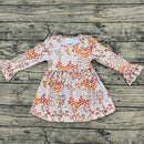 Fall Leopard bell sleeve dress