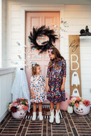 Fangtastic 3/4 Sleeve Pocket Twirl Dress