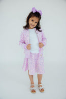 Lilac Velvet Sequin Jacket