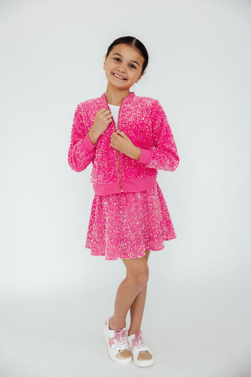 Pink Velvet Sequin Jacket