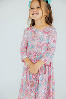 Dream Big Little One 3/4 Pocket Twirl Dress