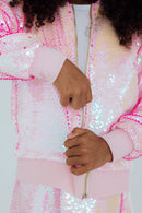 Diva Pink Flip Sequin Jacket