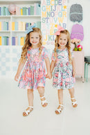 Patchwork Princess S/S Pocket Twirl Dress