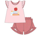 Back to School Apple Appliqué Collection | Girls Dress, Girls Short Set & Boys Short Set | Bossier City, LA