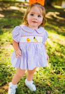 Duck, Duck, Ghost! Smocked Halloween Outfit – Custom Smocked Dress for Baby & Toddler Girls