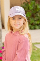 Rainbow Unicorn Bow Baseball Hat (Baby/Toddler, Youth)