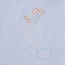 Blue Airplane Diaper Set