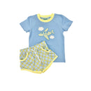PRE ORDER - Hazel Blue Airplane Short Set