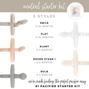 Ryan & Rose Cutie PAT Starter Kit – Pacifier & Teether Gift Set for Babies