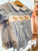 Who Let the Dogs Out Smocked Boy Bubble
