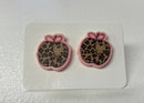 Leopard Apple Stud Earrings | Teacher Apple Earrings | Back to School Jewelry | Bossier City, LA