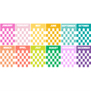 Rainbow Checkerboard wall calendar