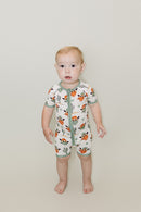 Bamboo Shorty Romper | Smiley Cowboy