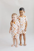Smiley Bamboo Two Piece Shorts Set | Copper