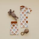 Smiley Bamboo Two Piece Shorts Set | Copper